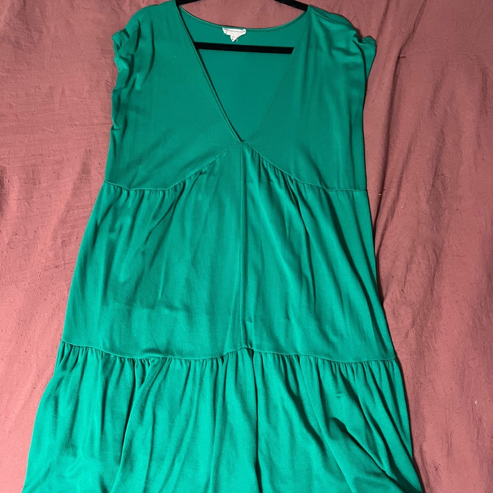 See You Monday Vibrant Green Midi Dress